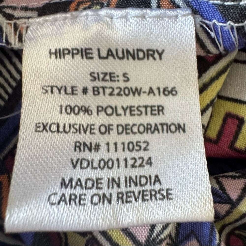 Hippie Laundry Zigzag Chevron PatternWide-Leg Pants Lightweight Women’s Small - Picture 5 of 8